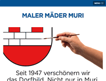 Tablet Screenshot of malermaeder.ch